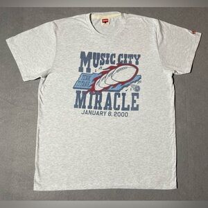Homage NFL Tenn. Titans T-Shirt Size Large Gray Short Sleeve